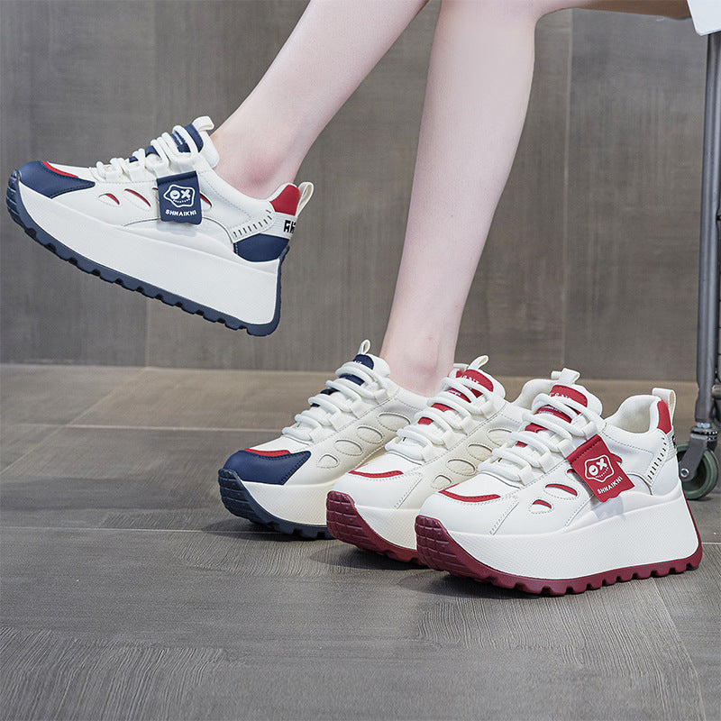 👟✨【+5 cm wzrost】Casualowe sneakersy na grubej podeszwie – modne, wygodne i łatwe do stylizacji 💫