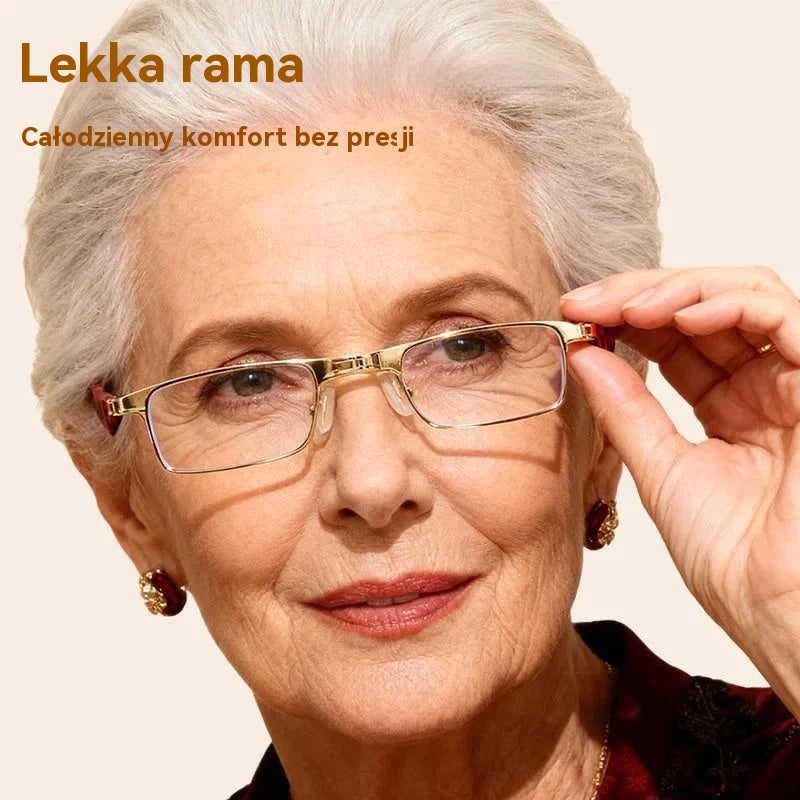 🔥Składane okulary do czytania z filtrem światła niebieskiego i etui