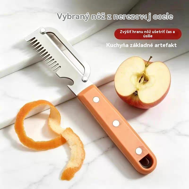 💥Kup 1, drugi otrzymasz GRATIS💥🔪 Wielofunkcyjny krajalnica i obieraczka ze stali nierdzewnej🧅