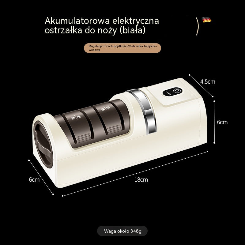 ⏳ Ograniczona czasowo zniżka 50%! 🔪 Wielofunkcyjna bezprzewodowa elektryczna ostrzałka do noży, akumulatorowa ✨