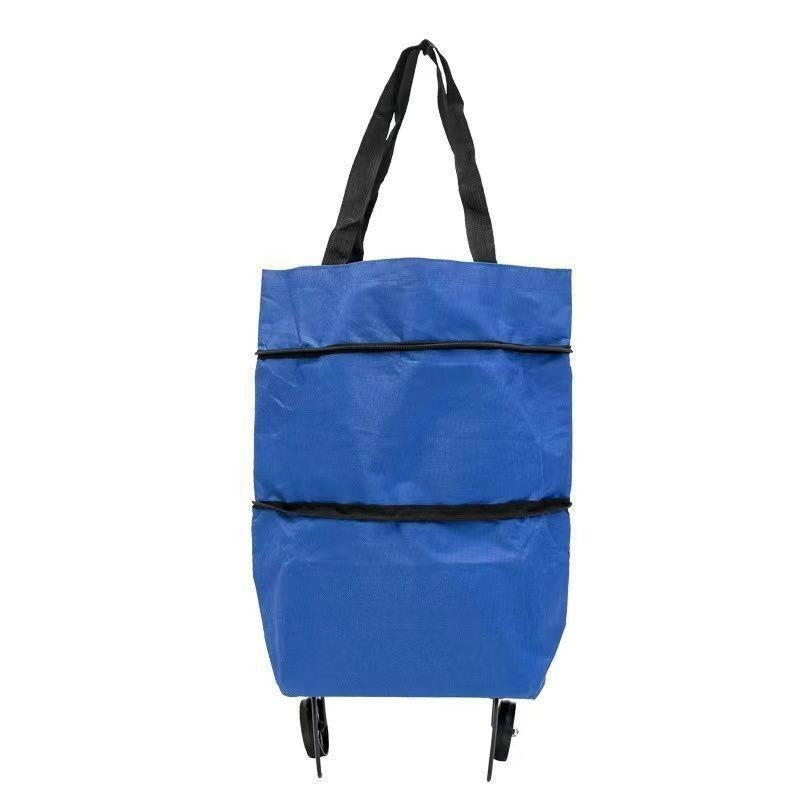 1 sztuka 109zł【Najlepiej sprzedający się produkt】🛒♻️2 w 1 składana torba na zakupy i plecak, lekka torba na zakupy/wózek na kółkach