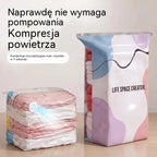 🧳 5 artykułów za jedyne 109 zł 💨 Duże, wyciskane worki próżniowe do przechowywania: Nie wymagają pompki, są szczelne, idealne do oszczędzania miejsca w walizce i w domu ✈️