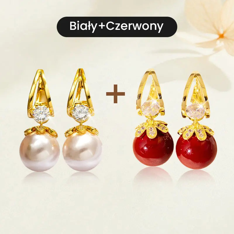 💋【Kup jeden, a drugi dostaniesz gratis】Nowe francuskie kolczyki z perłami, luksusowe srebro próby 925