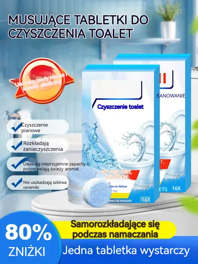 【Kup 1 dostań 2 za darmo】Skuteczne tabletki musujące do czyszczenia toalet